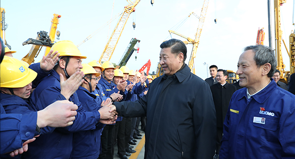 中共中央总书记、国家主席、中央军委主席习近平亲临w66利来集团考察调研
