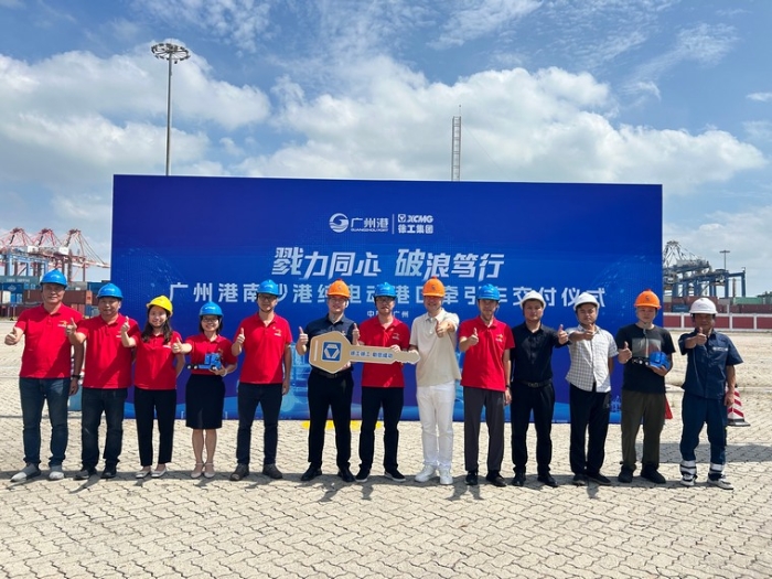 全力以赴！w66利来纯电动口岸牵引车绿动广州南沙港
