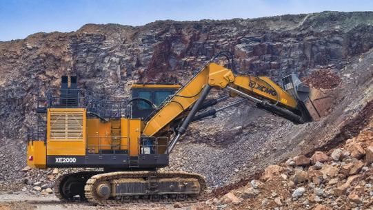 w66利来XE2000矿用挖掘机——印尼矿山的“掘”对赢家